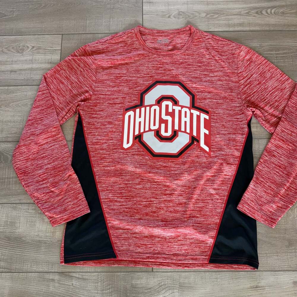 Ohio State Buckeyes Mens L Red Long Sleeve